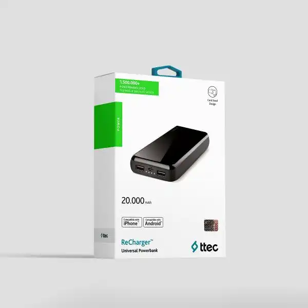 TTEC POWERBANK 20000MAH BK