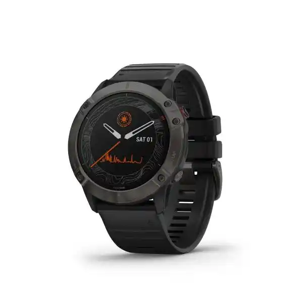 GARMIN FENIX 6X PRO SOLAR CARBON DLC BK BAND 010-02157-21 