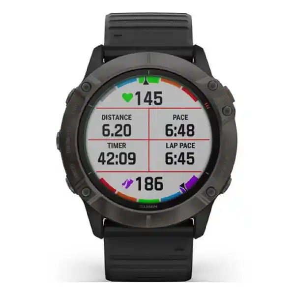 GARMIN FENIX 6X PRO SOLAR CARBON DLC BK BAND 010-02157-21 