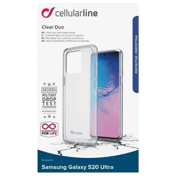 CELLULAR SAMSUNG GALAXY S20+ ULTRA HARD TRANSP COV