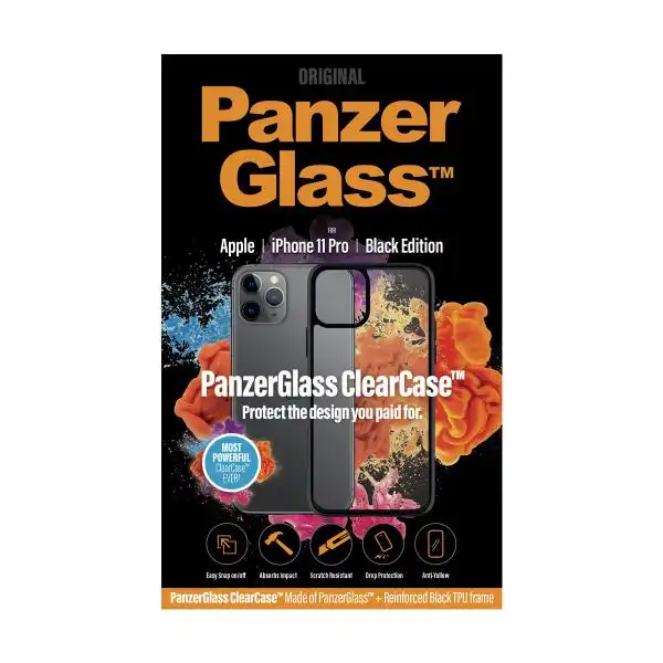 PANZERGLASS IPHONE 11 PRO BLACKFRAME CLEARCASE