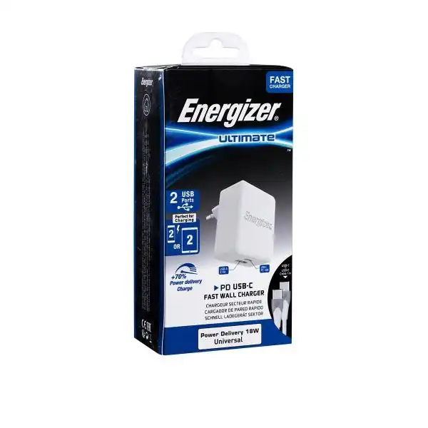 ENERGIZER WALL CHARGER 2USB 18W TYPE C-TYPE C