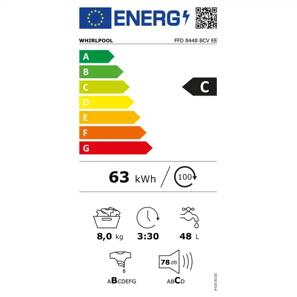 WHIRLPOOL FFD 8448 BCV EE
