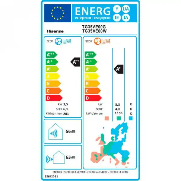 HISENSE TG35VE00G/TG35VE00W
