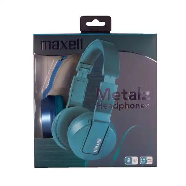 MAXELL METALZ JADE HEADPHONES BLUE