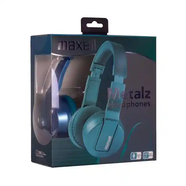 MAXELL METALZ JADE HEADPHONES BLUE