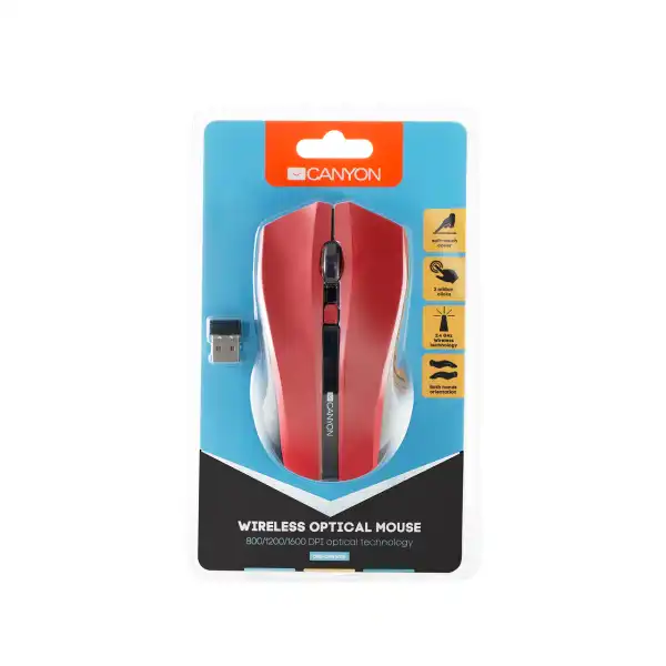 CANYON CNE-CMSW05R MOUSE WIRELESS RED