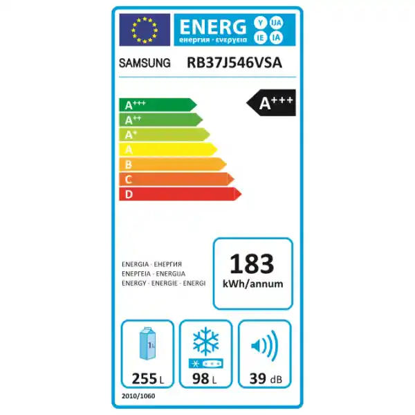 SAMSUNG RB37J546VSA/EF