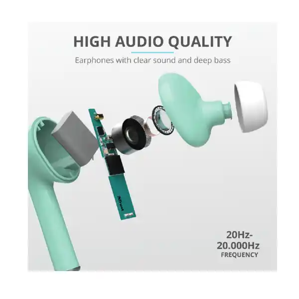 TRUST NIKA TOUCH 23703 TWS BT HEADPHONES MINT