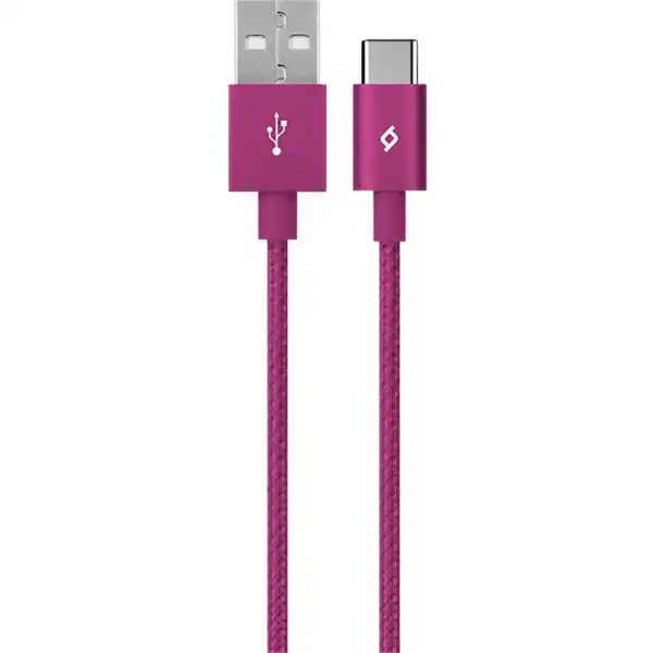 TTEC DATA/CHARGE TYPE-C ALUMI CABLE PINK