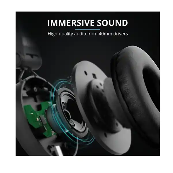 TRUST TONES  23551 BT HEADPHONES BK