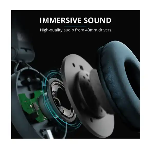 TRUST TONES 23908 BT HEADPHONES BLUE