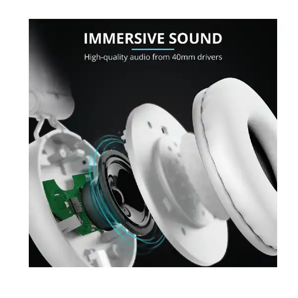 TRUST TONES 23909 BT HEADPHONES WHITE