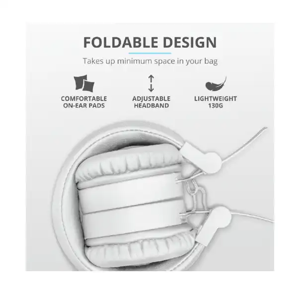 TRUST TONES 23909 BT HEADPHONES WHITE