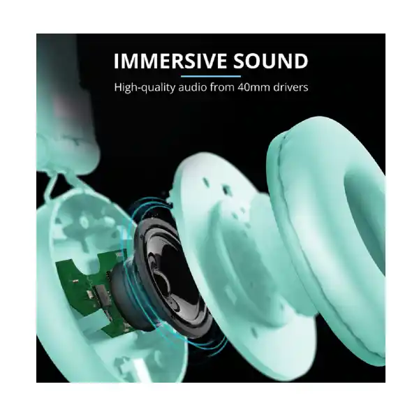 TRUST TONES 23912 BT HEADPHONES TURQUOISE