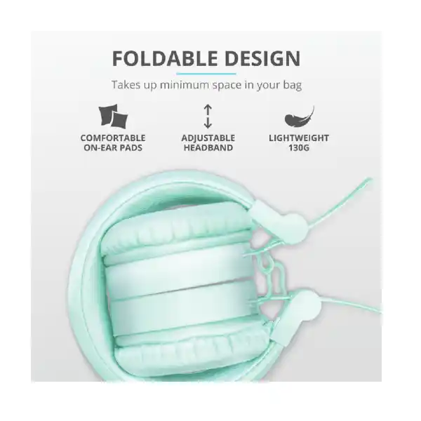 TRUST TONES 23912 BT HEADPHONES TURQUOISE