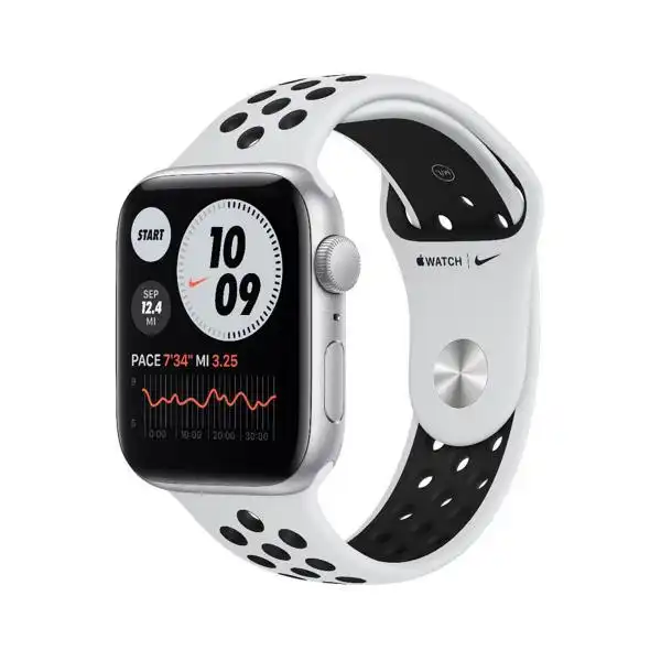 APPLE WATCH SE 44MM SILVER/BLACK NIKE SPORT BAND MYYH2BS