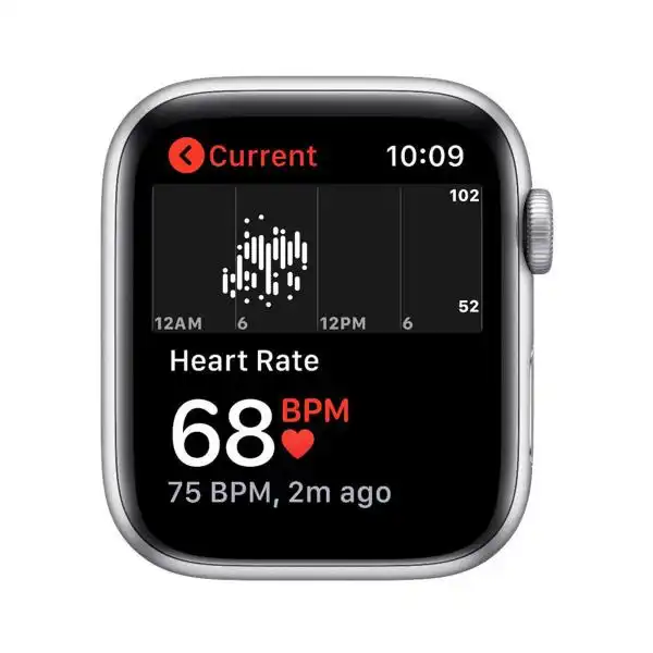 APPLE WATCH SE 44MM SILVER/BLACK NIKE SPORT BAND MYYH2BS
