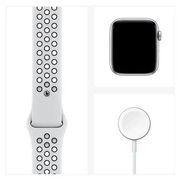APPLE WATCH SE 44MM SILVER/BLACK NIKE SPORT BAND MYYH2BS