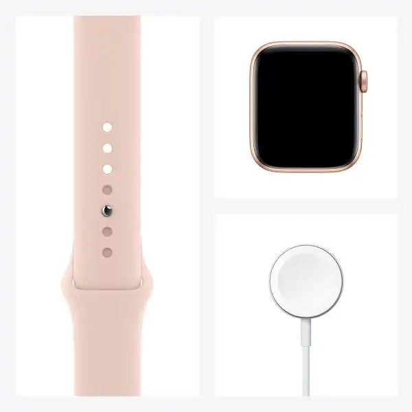 APPLE WATCH SE 44MM GOLD/PINK SPORT BAND MYDR2BS