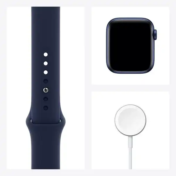 APPLE WATCH 6 40MM BLUE/DEEP NAVY SPORT BAND MG143BS