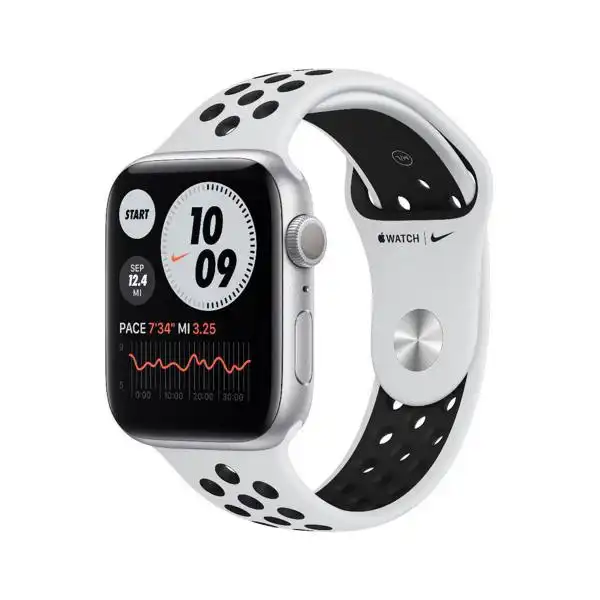 APPLE WATCH 6 44MM SILVER/BLACK NIKE SPORT BAND MG293BS