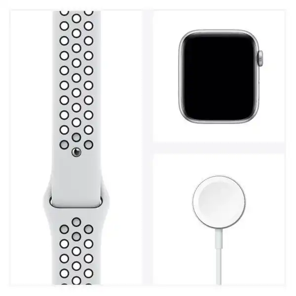 APPLE WATCH 6 44MM SILVER/BLACK NIKE SPORT BAND MG293BS