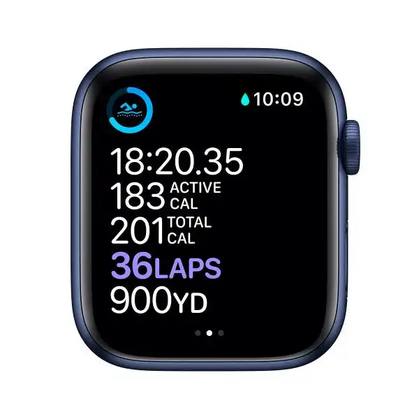 APPLE WATCH 6 44MM BLUE/DEEP NAVY SPORT BAND M00J3BS