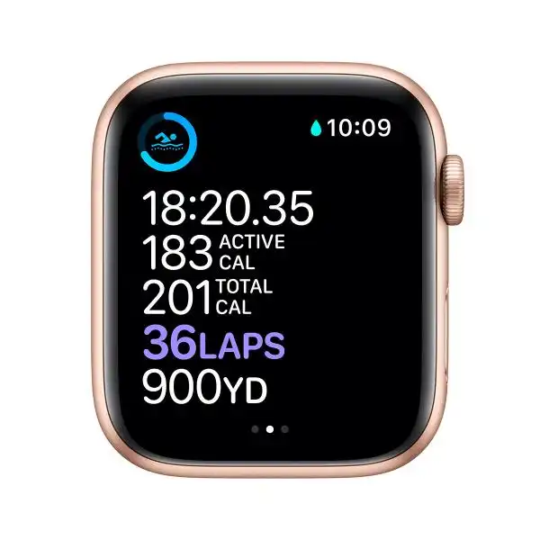 APPLE WATCH 6 44MM GOLD/PINK SPORT BAND M00E3BS