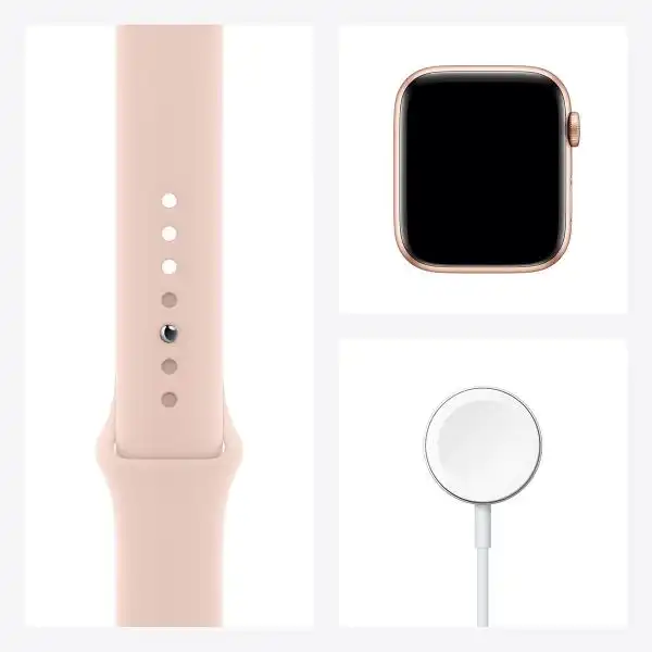 APPLE WATCH 6 44MM GOLD/PINK SPORT BAND M00E3BS