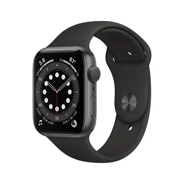 APPLE WATCH 6 44MM S.GRAY/BLACK SPORT BAND M00H3BS