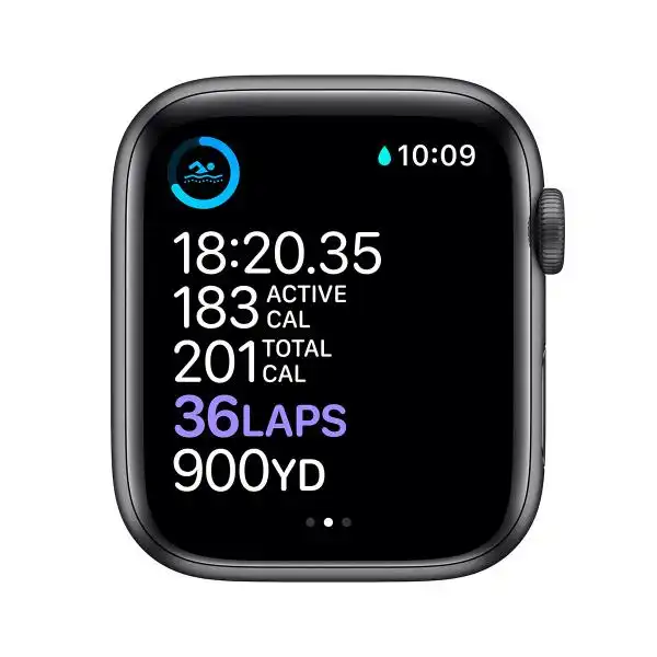 APPLE WATCH 6 44MM S.GRAY/BLACK SPORT BAND M00H3BS
