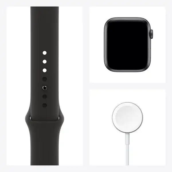 APPLE WATCH 6 44MM S.GRAY/BLACK SPORT BAND M00H3BS