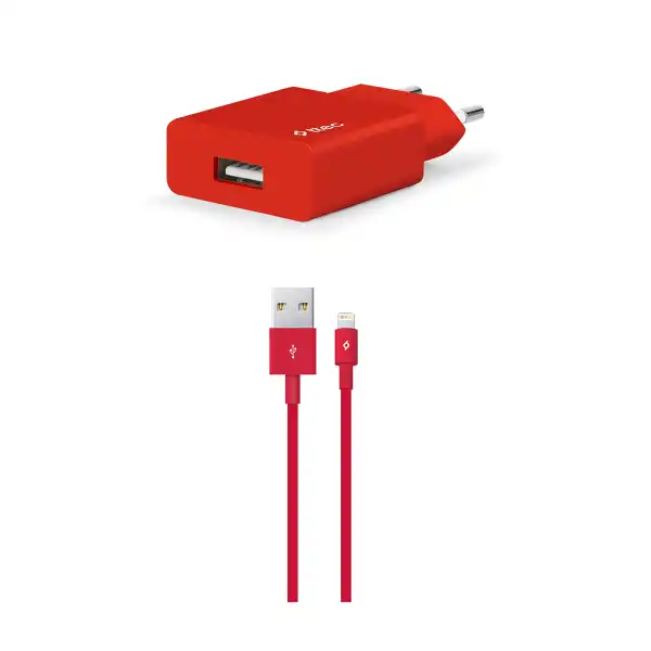 TTEC SMARTCHARGER LIGHTNING 2.1A RED