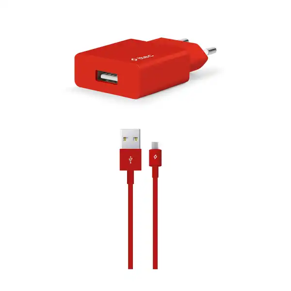 TTEC SMARTCHARGER MICRO USB 2.1A RED