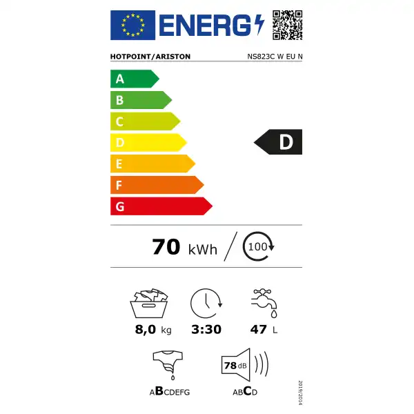 HOTPOINT NS823C W EU N