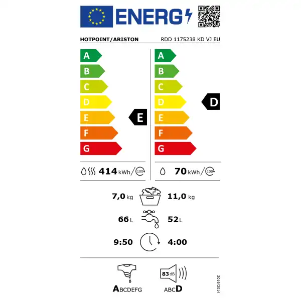 HOTPOINT RDD 1175238 KD VJ EU
