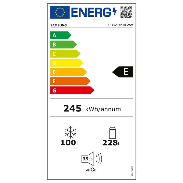 SAMSUNG RB3VTS104WW/EO