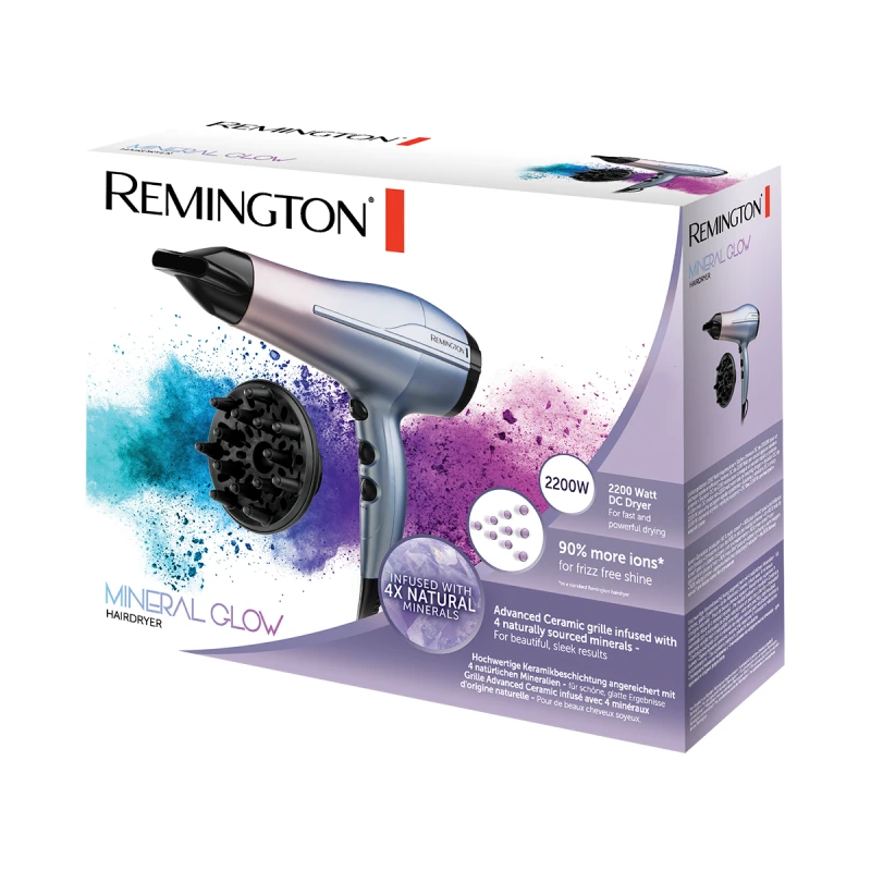 REMINGTON D5408 E51 MINERAL GLOW HAIRDRYER