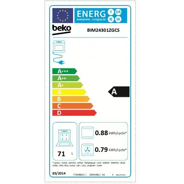BEKO BIM 24301 ZGCS / Dark Grey