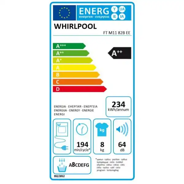 WHIRLPOOL FT M11 82B EE