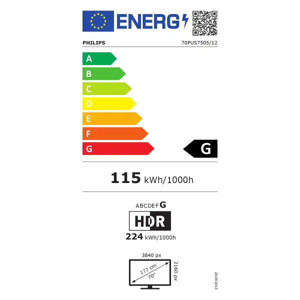 PHILIPS 70PUS7505 UHD LED SMART TV