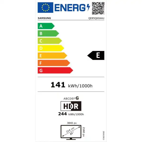SAMSUNG QE-85Q60A QLED SMART TV