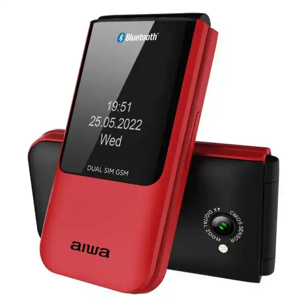 AIWA FLIP PHONE FP-24 DS RED