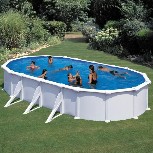 GRE KITPROV738 СГЛОБЯЕМ БАСЕЙН С МЕТ.ГОФР.СТЕНИ ОВАЛ 730х375