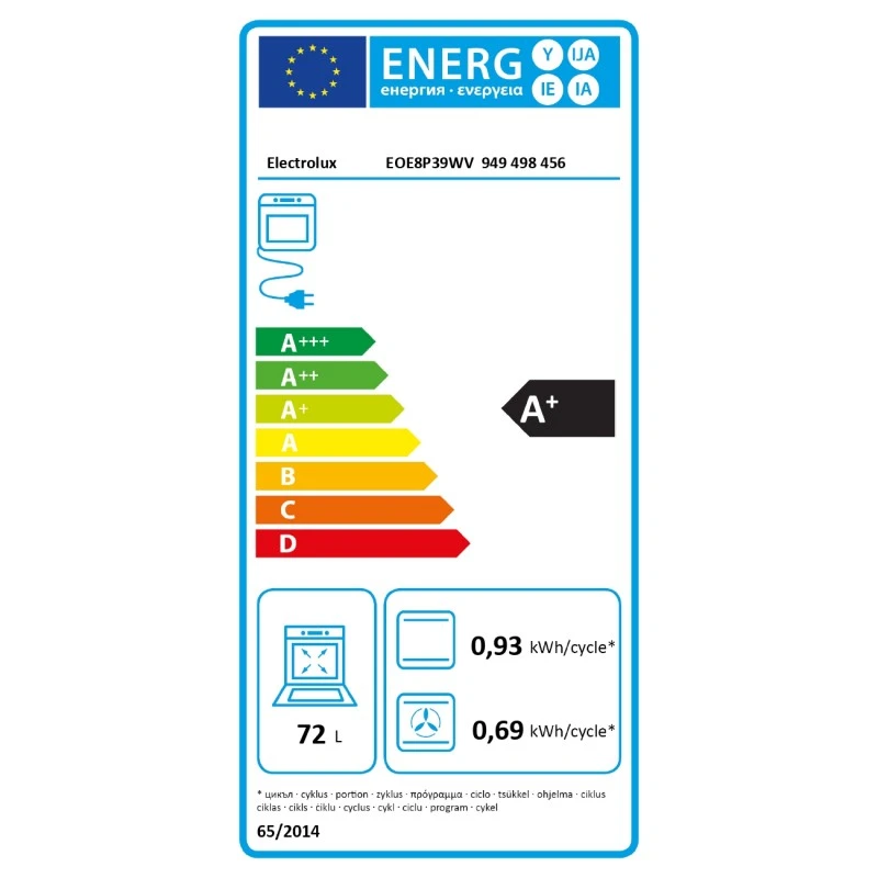 ELECTROLUX EOE8P39WV С ПИРОЛИТИЧНО ПОЧИСТВАНЕ