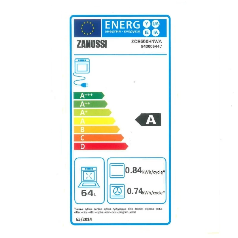 ZANUSSI ZCE550H1WA