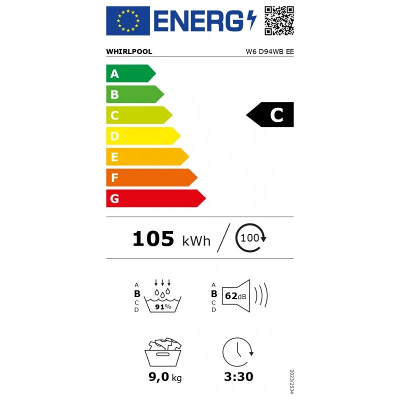 WHIRLPOOL SUPREME SILENCE  W6 D94WB EE