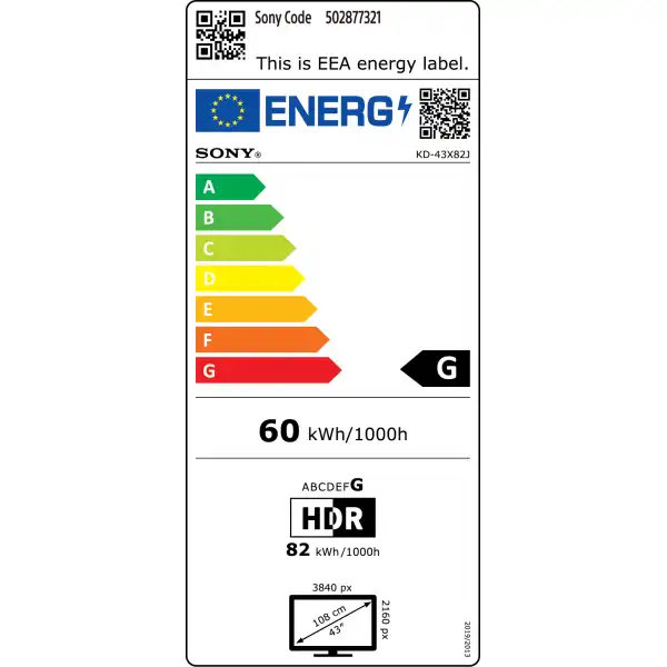 SONY KD-43X82JAEP UHD LED SMART TV ANDROID 