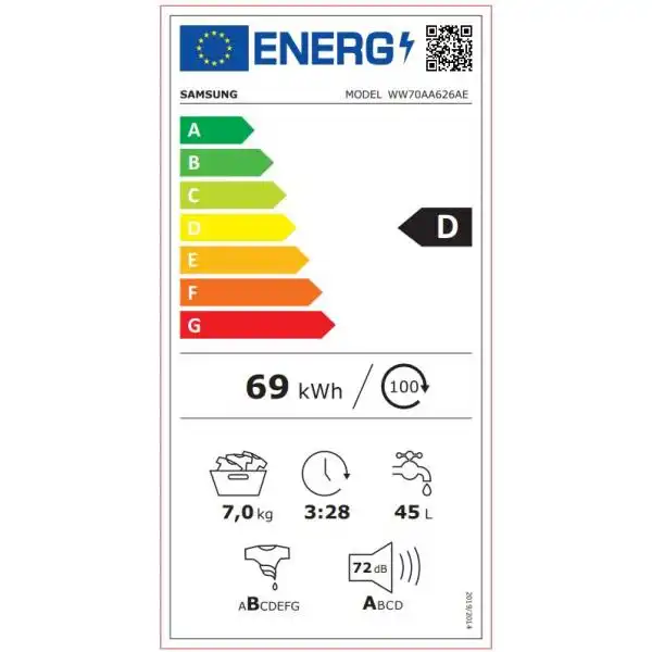 SAMSUNG WW70AA626AE/LE